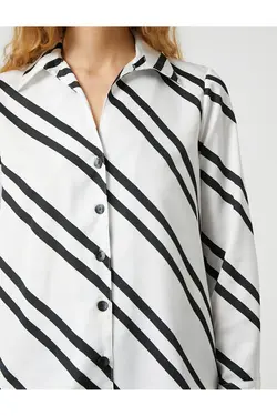 پیراهن آستین بلند دکمه دار - یاری شاپ