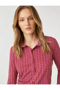 پیراهن آستین بلند دکمه دار - یاری شاپ