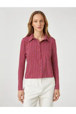 پیراهن آستین بلند دکمه دار - یاری شاپ