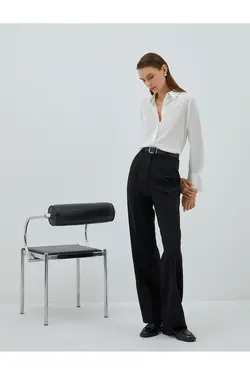 پیراهن آستین بلند دکمه مخفی - یاری شاپ