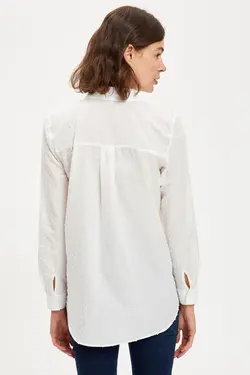 پیراهن آستین بلند زنانه Ecru R2532AZ20AU - یاری شاپ