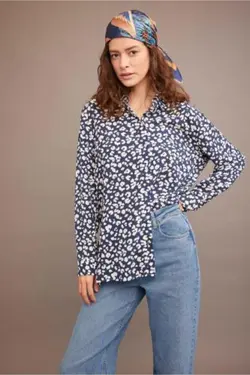 پیراهن آستین بلند سایز بزرگ - یاری شاپ