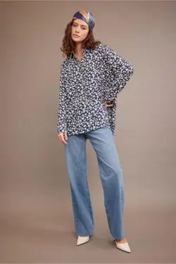 پیراهن آستین بلند سایز بزرگ - یاری شاپ