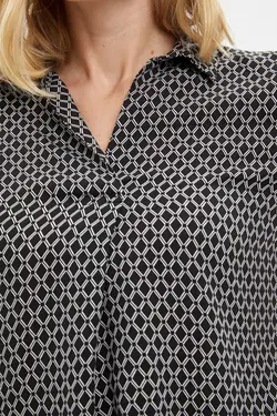 پیراهن آستین بلند مشکی زنانه K1770AZ.20SP.BK23 - یاری شاپ