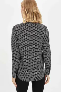 پیراهن آستین بلند مشکی زنانه K1770AZ.20SP.BK23 - یاری شاپ