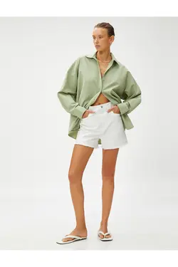 پیراهن آستین بلند نخی سایز بزرگ - یاری شاپ