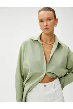 پیراهن آستین بلند نخی سایز بزرگ - یاری شاپ