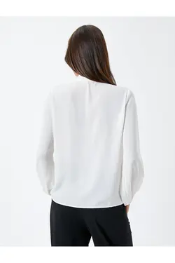 پیراهن آستین بلند یقه سرآستین دکمه دار - یاری شاپ