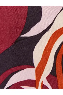 پیراهن آستین بلند یقه کلاسیک دکمه دار ویسکوز معمولی - یاری شاپ