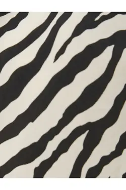 پیراهن آستین بلند یقه کلاسیک طرح دار گورخر - یاری شاپ