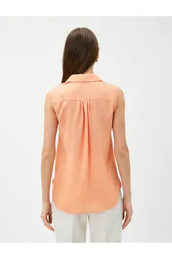 پیراهن آستین دار با دکمه های مخفی - یاری شاپ