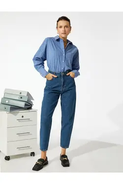 پیراهن آستین راگلان با جیب - یاری شاپ