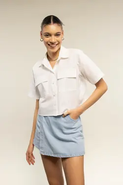 پیراهن آستین کوتاه 100% پنبه ای با سایز عالی - یاری شاپ