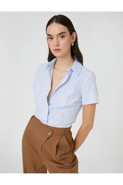 پیراهن آستین کوتاه پایه اسلیم فیت - یاری شاپ