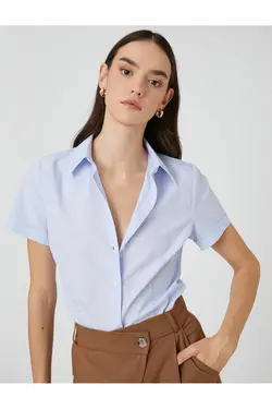 پیراهن آستین کوتاه پایه اسلیم فیت - یاری شاپ
