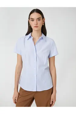 پیراهن آستین کوتاه پایه اسلیم فیت - یاری شاپ