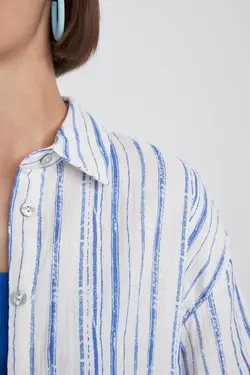 پیراهن آستین کوتاه چاپ شده با سایز بزرگ - یاری شاپ