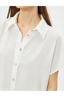 پیراهن آستین کوتاه دکمه دار - یاری شاپ