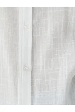 پیراهن آستین کوتاه دکمه دار پایه معمولی - یاری شاپ