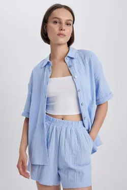 پیراهن آستین کوتاه سایز بزرگ - یاری شاپ