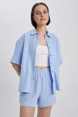 پیراهن آستین کوتاه سایز بزرگ - یاری شاپ