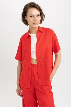 پیراهن آستین کوتاه سایز بزرگ - یاری شاپ