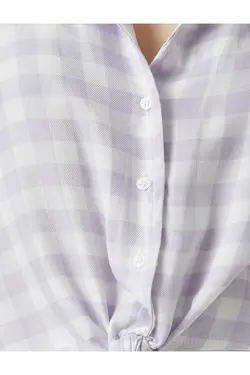 پیراهن آستین کوتاه کمربند - یاری شاپ