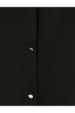 پیراهن آستین کوتاه یقه V دکمه دار - یاری شاپ