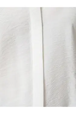 پیراهن آستین کوتاه یقه کلاسیک ویسکوز بافت - یاری شاپ