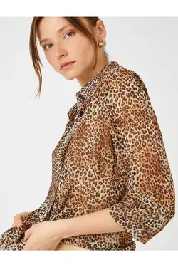 پیراهن ابریشمی آستین بلند دکمه دار - یاری شاپ