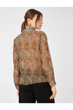 پیراهن ابریشمی آستین بلند دکمه دار - یاری شاپ