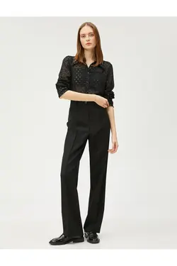 پیراهن ابریشمی گلیتر پولکا خال - یاری شاپ