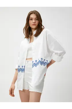 پیراهن اورسایز دوزی شده نخی - یاری شاپ