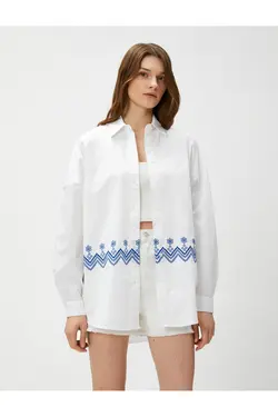 پیراهن اورسایز دوزی شده نخی - یاری شاپ