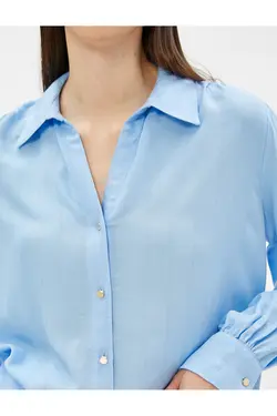 پیراهن با جزئیات درخشان آستین بلند Relax Fit - یاری شاپ