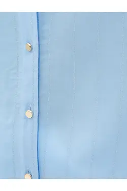 پیراهن با جزئیات درخشان آستین بلند Relax Fit - یاری شاپ