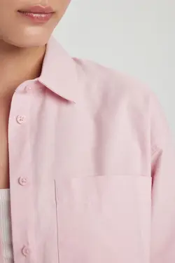 پیراهن با یقه بلند سایز آکسفورد 100% پنبه - یاری شاپ