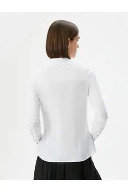 پیراهن باریک آستین بلند دکمه دار - یاری شاپ