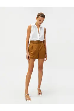 پیراهن بدون آستین دکمه دار نخی - یاری شاپ