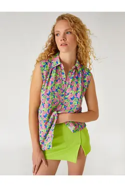 پیراهن بدون آستین گلدار - یاری شاپ