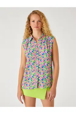 پیراهن بدون آستین گلدار - یاری شاپ