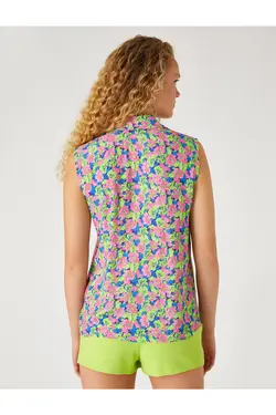 پیراهن بدون آستین گلدار - یاری شاپ