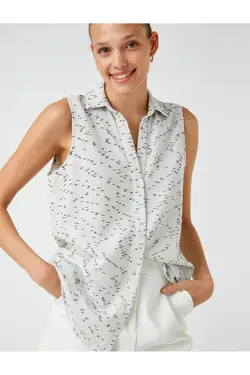 پیراهن بدون آستین طرح دار - یاری شاپ