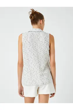 پیراهن بدون آستین طرح دار - یاری شاپ