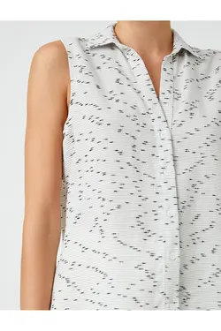 پیراهن بدون آستین طرح دار - یاری شاپ