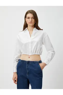 پیراهن برش با جزئیات پشت و کمر الاستیک - یاری شاپ