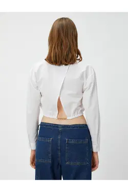 پیراهن برش با جزئیات پشت و کمر الاستیک - یاری شاپ