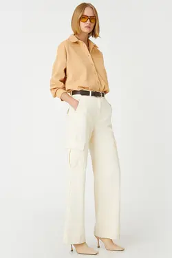 پیراهن بژ زنانه 3WAK60004PW - یاری شاپ