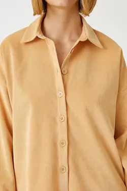 پیراهن بژ زنانه 3WAK60004PW - یاری شاپ