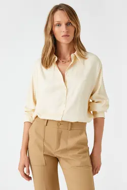 پیراهن بژ زنانه 3WAK60136UW - یاری شاپ
